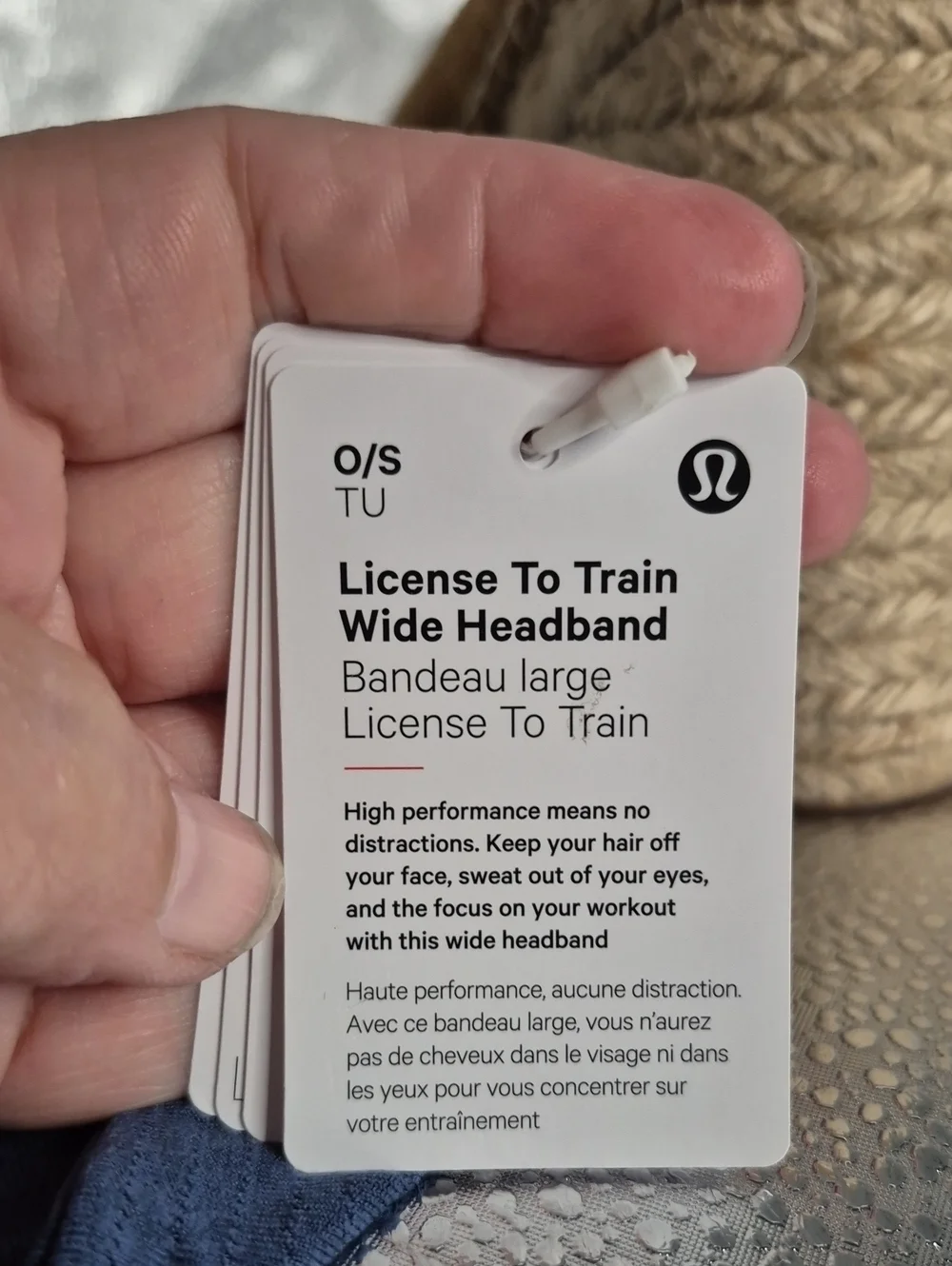 Lululemon License To Train Wide Headband - Navy Blue